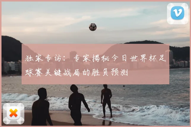 独家专访：专家揭秘今日世界杯足球赛关键战局的胜负预测